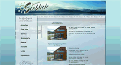 Desktop Screenshot of gaststaette-seeblick.com