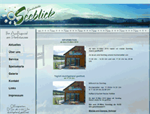 Tablet Screenshot of gaststaette-seeblick.com